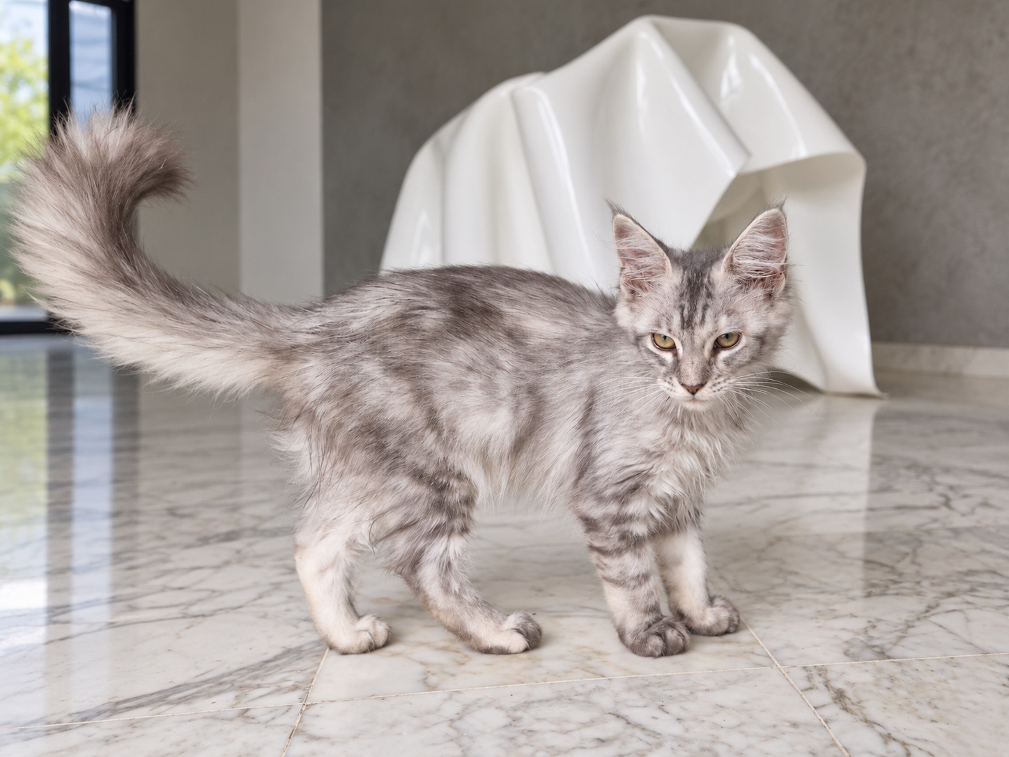 Babouche, Maine Coon kitten, photo 4